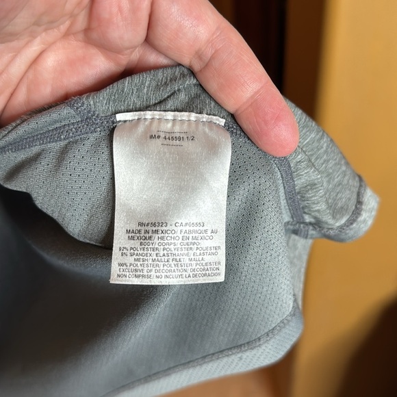 NIKE PRO Combat DRI-FIT Mens Compression Short Sleeve Shirt Size XL Gray - Picture 7 of 10